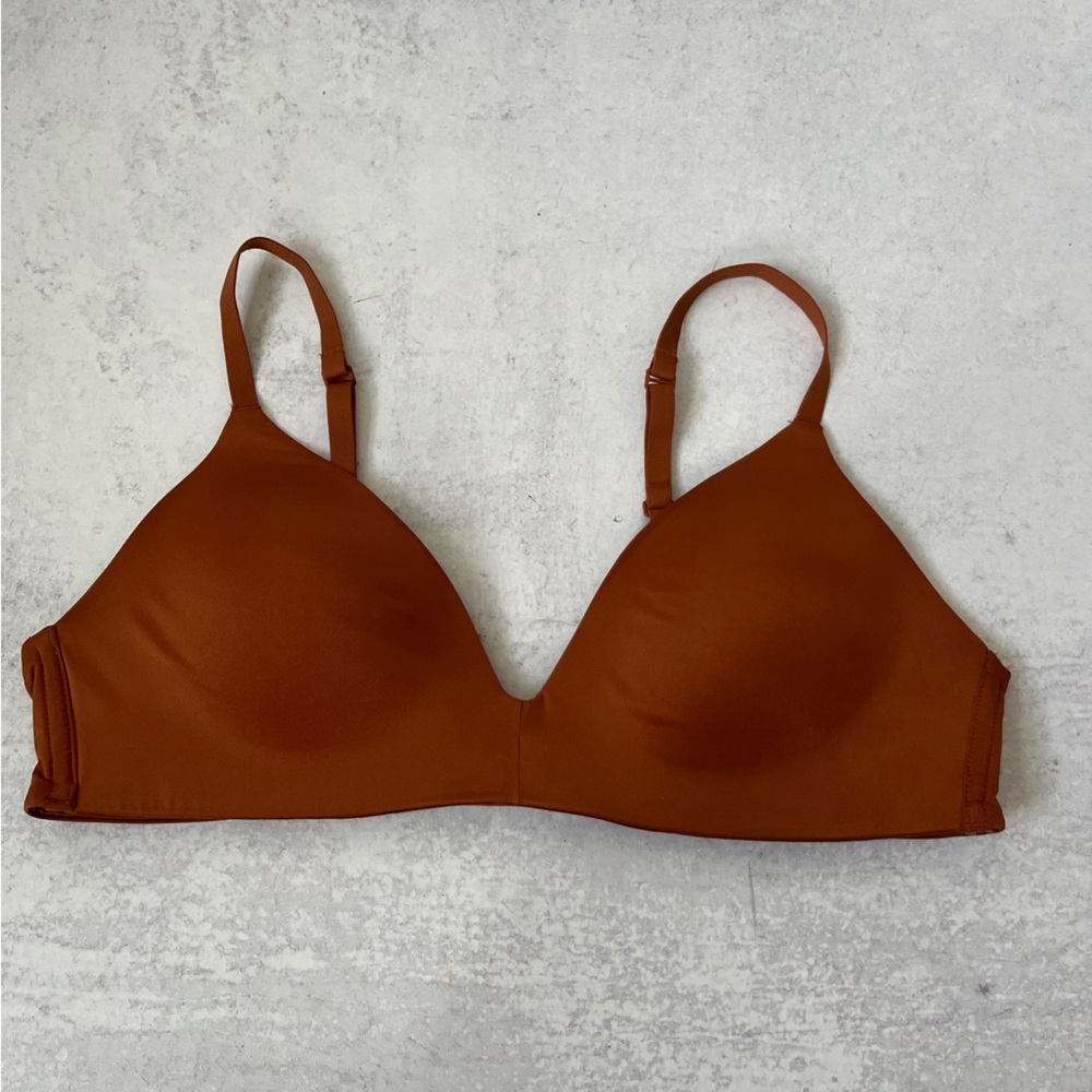 SKIMS Rust Triangle Bra